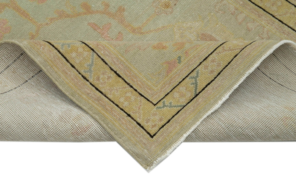 Rug N Carpet - Handmade Oriental 2' 10" x 11' 9" Runner Oushak Area Rug