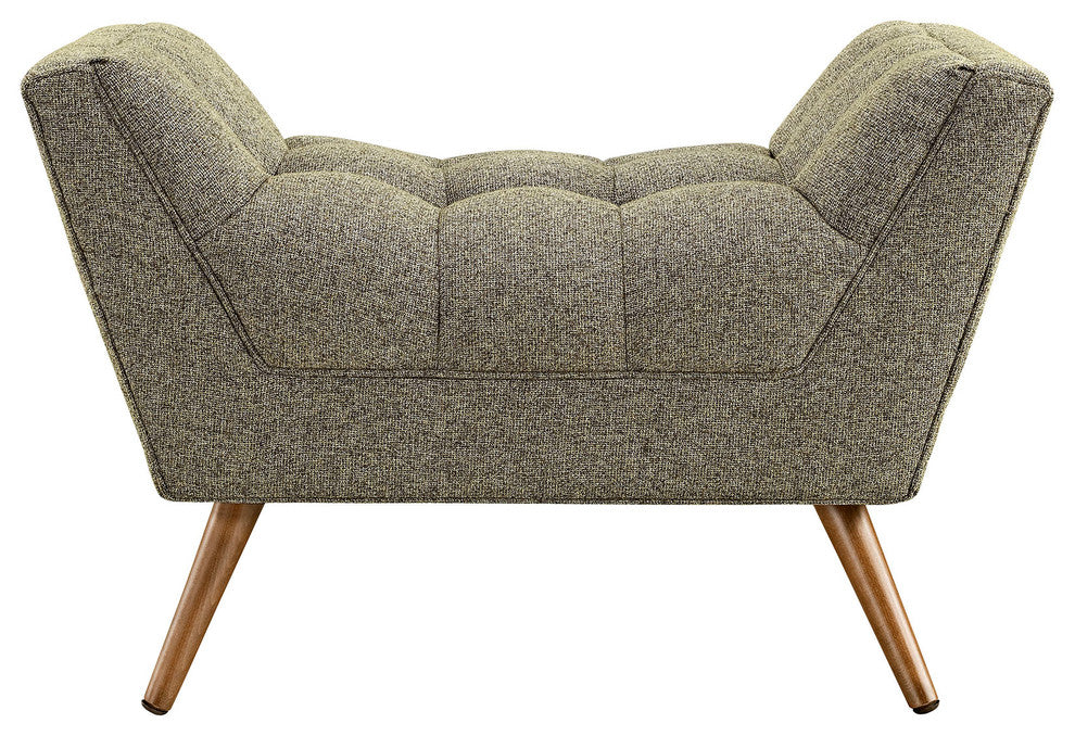 Modern Contemporary Fabric Ottoman , Beige, Fabric
