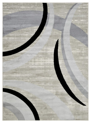 Modern Accent Rug, Champagne, 6'11"x4'11"