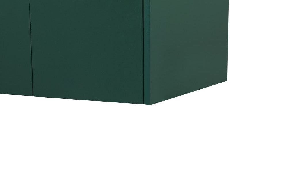 Phoebe Single Bathroom Vanity, Green, 24", Without Backsplash