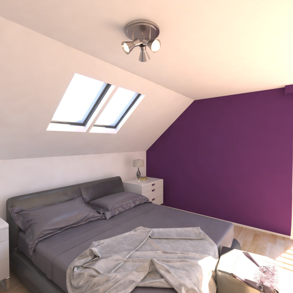 Vaxcel Lighting C0219 Alto 3 Light 11"W LED Accent Light Ceiling - Brushed