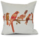 Morning Birds, Animal Print Outdoor Pillow, Orange, 16" x 16"