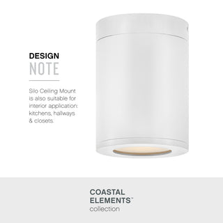 Hinkley Silo Extra Small Flush Mount, Satin White