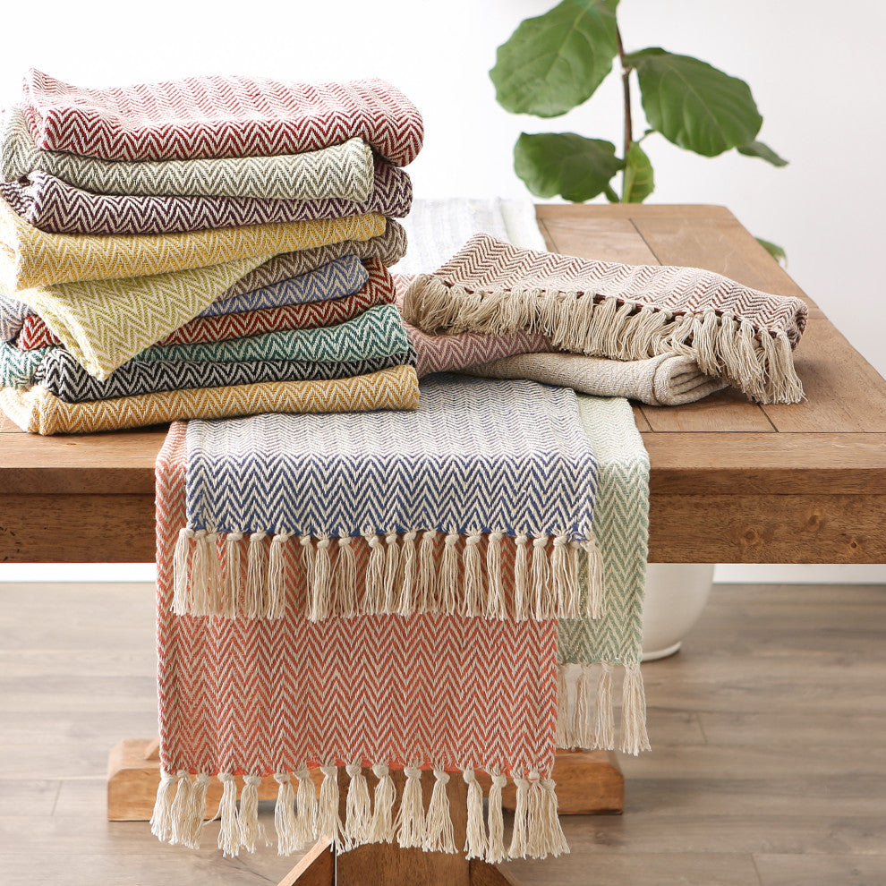 Barn Red Chevron Table Runner 15x72
