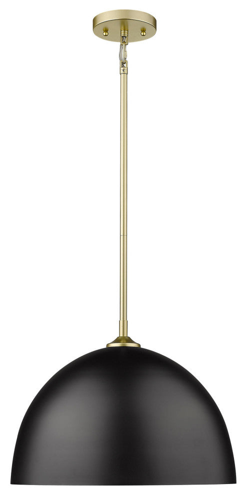 Golden Lighting 6956-L Zoey 16"W Pendant - Matte Black