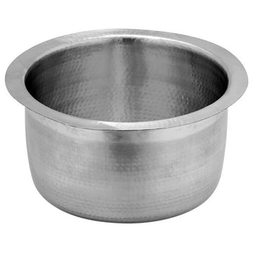 Nantucket Sinks RS15-SSMF 15-Inch Hand Hammered Round Stainless Steel Bar Sink