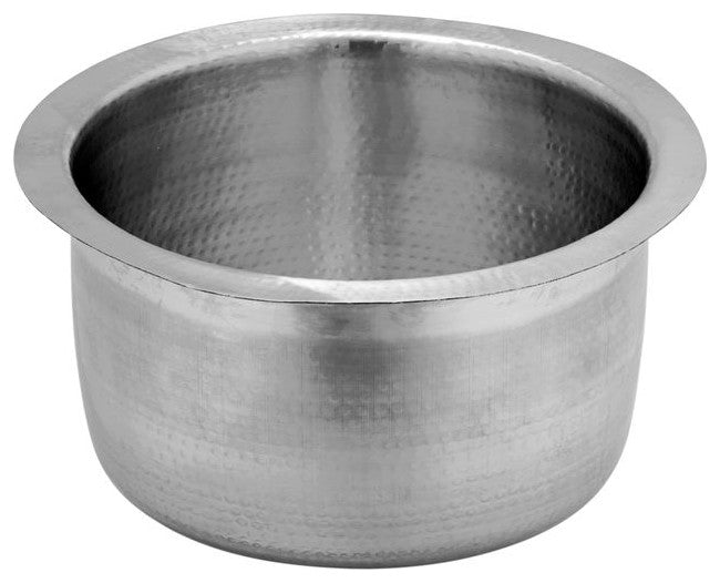 Nantucket Sinks RS15-SSMF 15-Inch Hand Hammered Round Stainless Steel Bar Sink