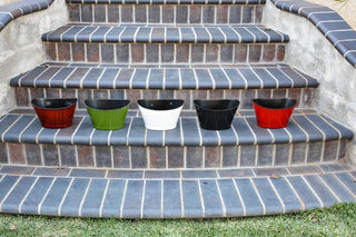 Hand Painted Boat Shape Plastic Pot Planter