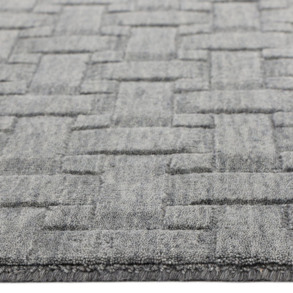 Peyton One-of-a-Kind Handmade Area Rug Gray, 5' 0'' x 8' 0''