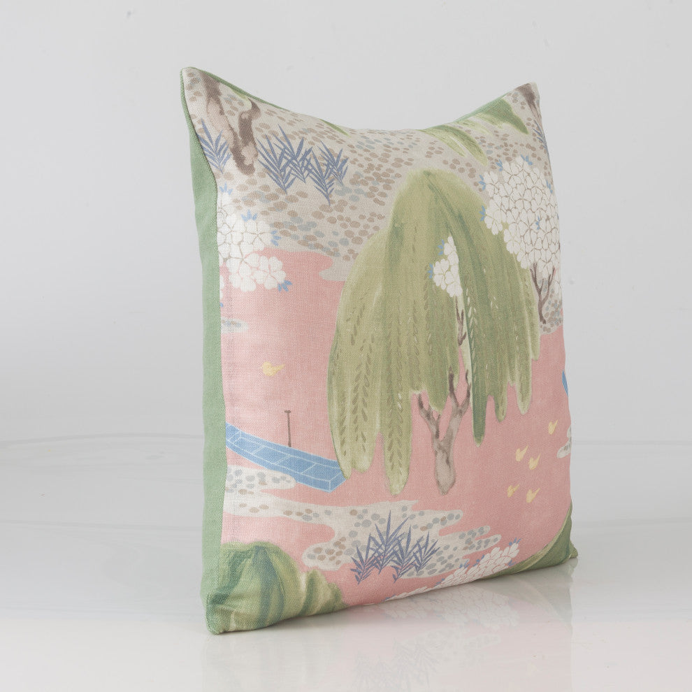 Willow Tree Pillow Cover, Thibaut Fabric, 20x20