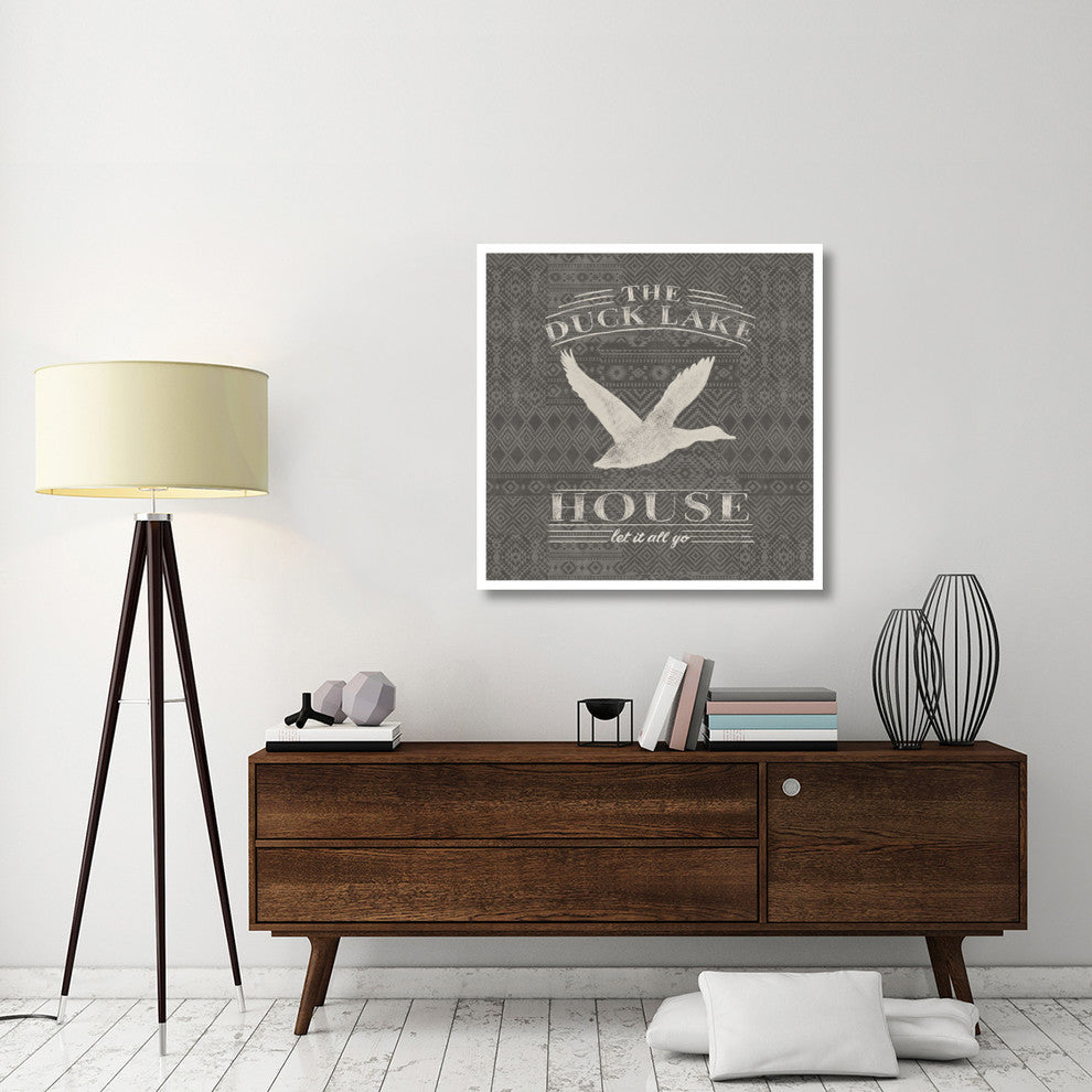 "Soft Lodge II Dark" Digital Paper Print by Janelle Penner, 38"x38"