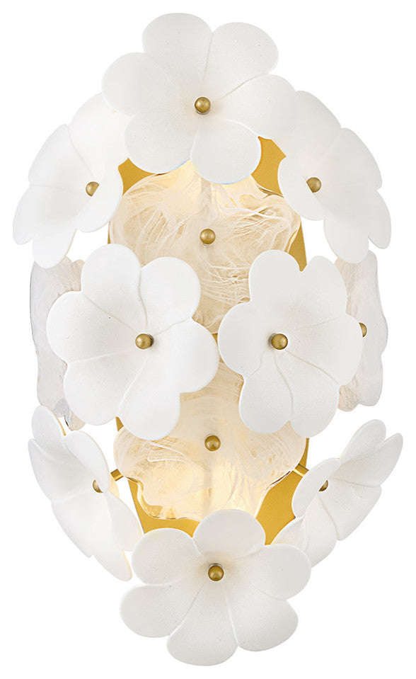 Fredrick Ramond Marianne Medium Two Light Sconce, Deluxe Gold