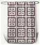 Greek Key Patterned Dusty Purple 70" w x 73" h Shower Curtain