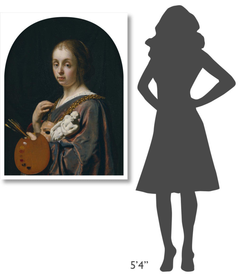 "Pictura (An Allegory of Painting)" Print by Frans van Mieris the Elder, 32"x42"