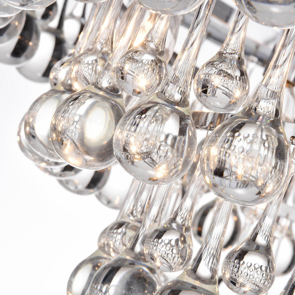 Arosa 9-Light Chrome Semi Flush Mount