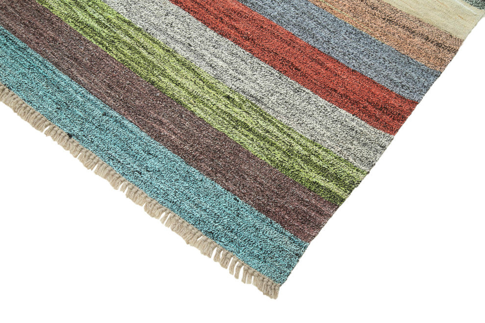 Rug N Carpet - Hand-knotted Turkish 8' 0'' x 10' 6'' Unique Wool Kilim Rug