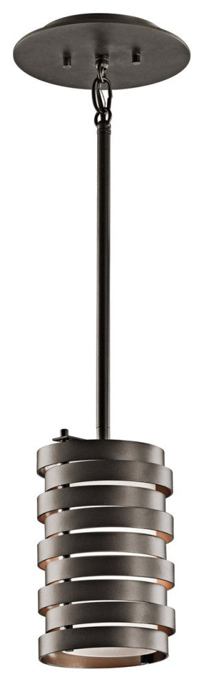 Kichler Roswell 1 Light Mini Pendant in Olde Bronze