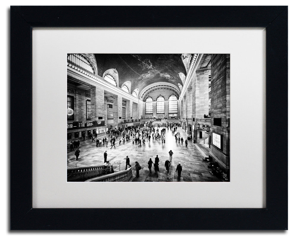 Philippe Hugonnard 'Grand Central Terminal NYC', Black Frame, White Mat, 14x11
