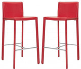 Safavieh Jason 30" Barstools, Set of 2, Red