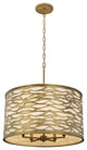 Varaluz-348P05HG-Five Light Pendant Havana Gold