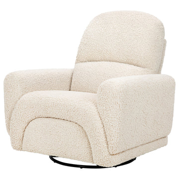 Rainbow Recliner and Swivel Glider, Teddy Loop, Almond Teddy Loop