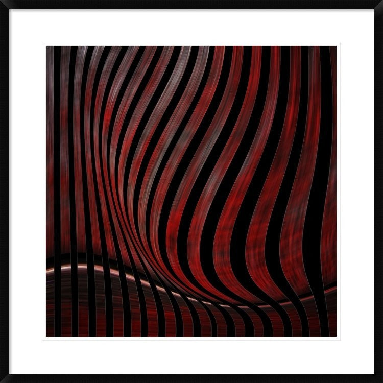 "Optic Illusion" Framed Digital Print by Gilbert Claes, 32"x32"