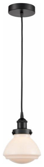 Innovations 616-1PH-BK-G321 1-Light Mini Pendant, Matte Black