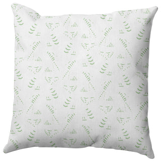 Muted Bongo Pillow, Green, 16"x16"