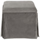 Ivy Skirted Storage Ottoman, Regal Smoke