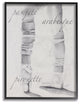 Ballet Silouhette Wall Art, 11x14, Framed Giclee Texturized