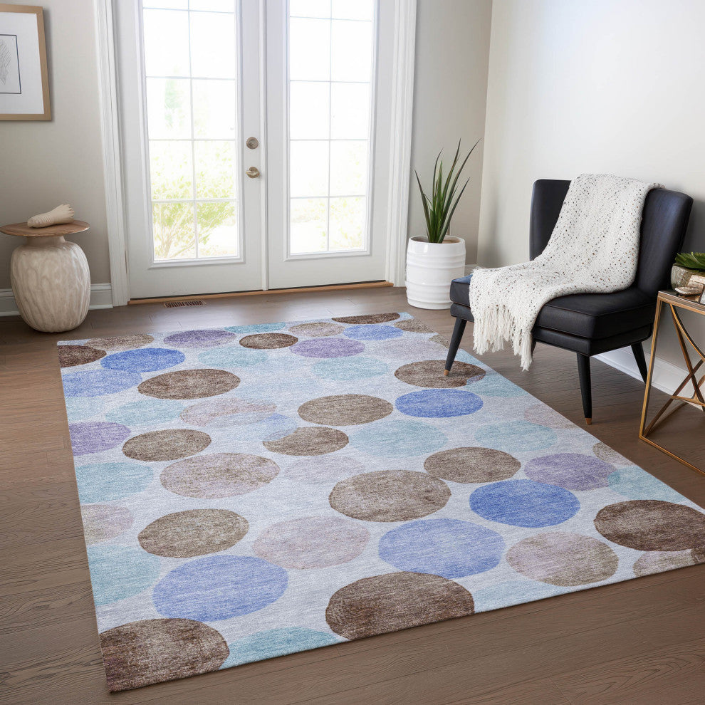 Machine Washable Indoor/Outdoor Chantille ACN1898 Sky 2'6" x 3'10" Rug