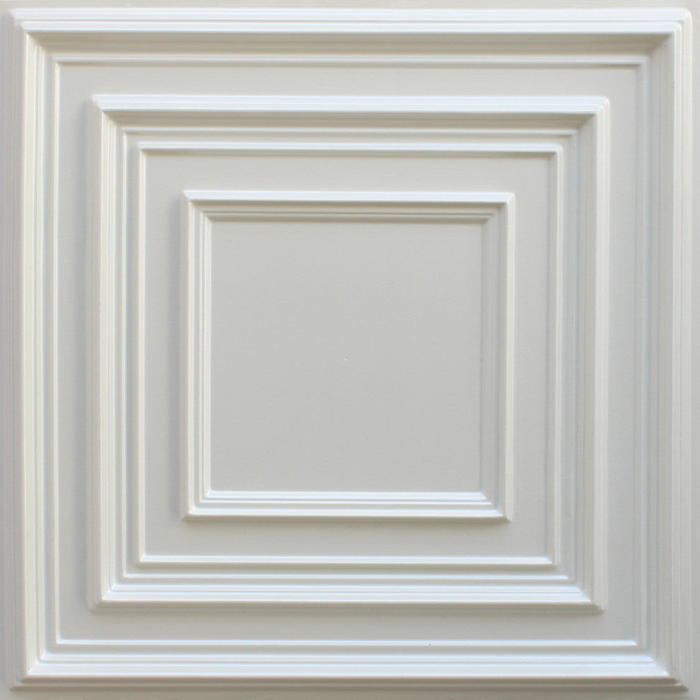Silver 3D Ceiling Panels, 2'x2', 100 Sq Ft, Pack of 25