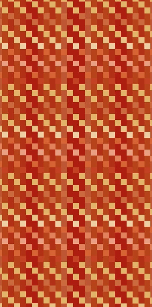 Mad for Plaid Geometric Print Bath Towel, Rust