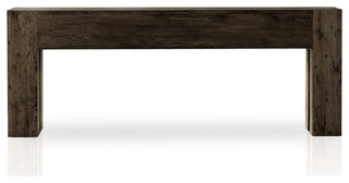 Abaso Console Table Ebony Rustic Wormwood Oak