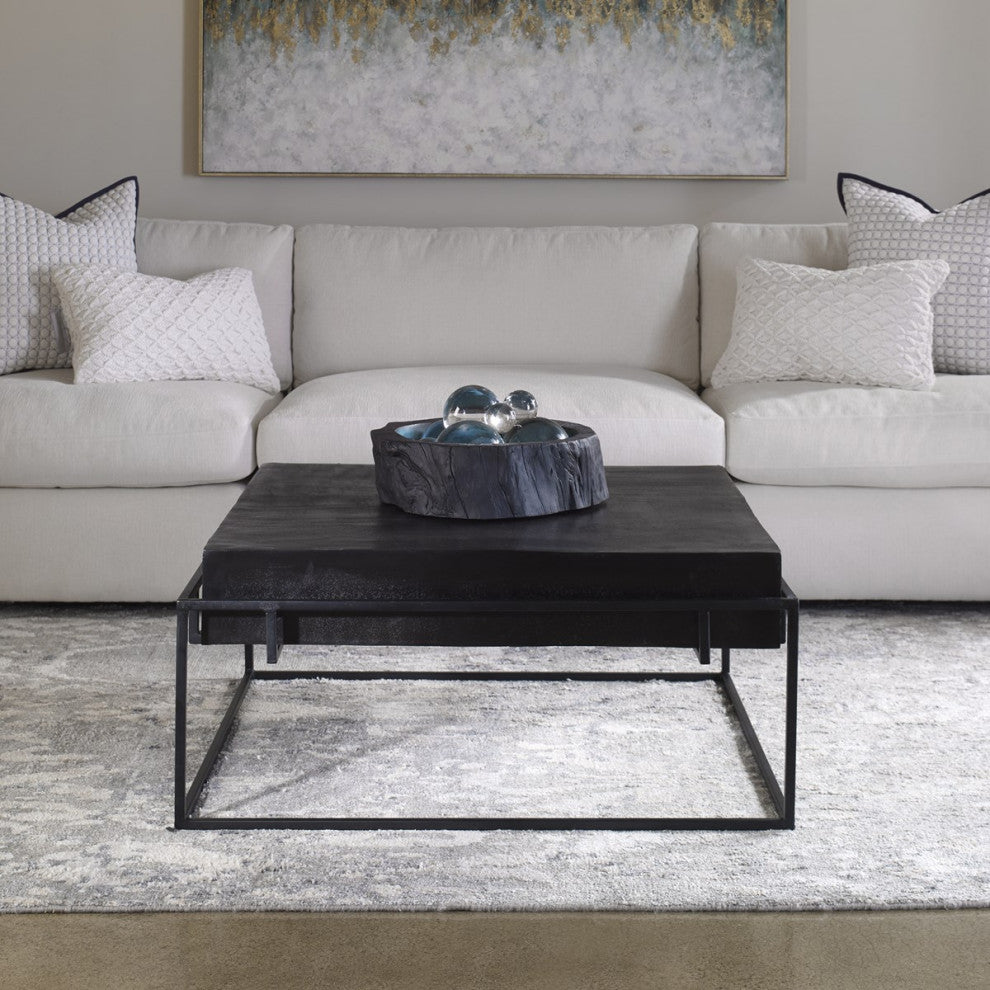 Uttermost Telone Modern Black Coffee Table 25111
