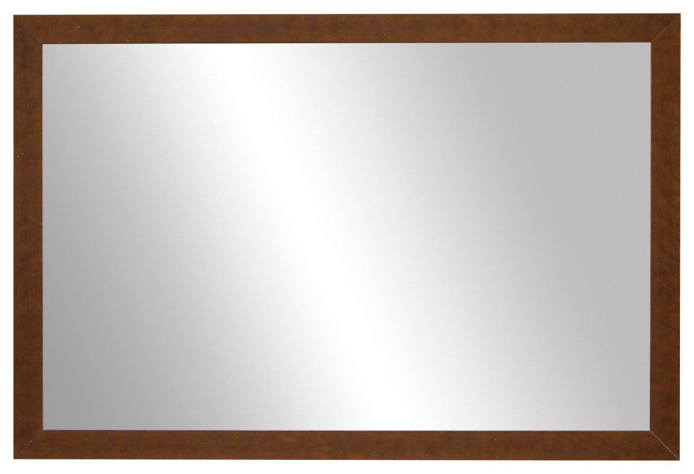 Galveston Framed Wall Mirror, Bronze, 26"x32"
