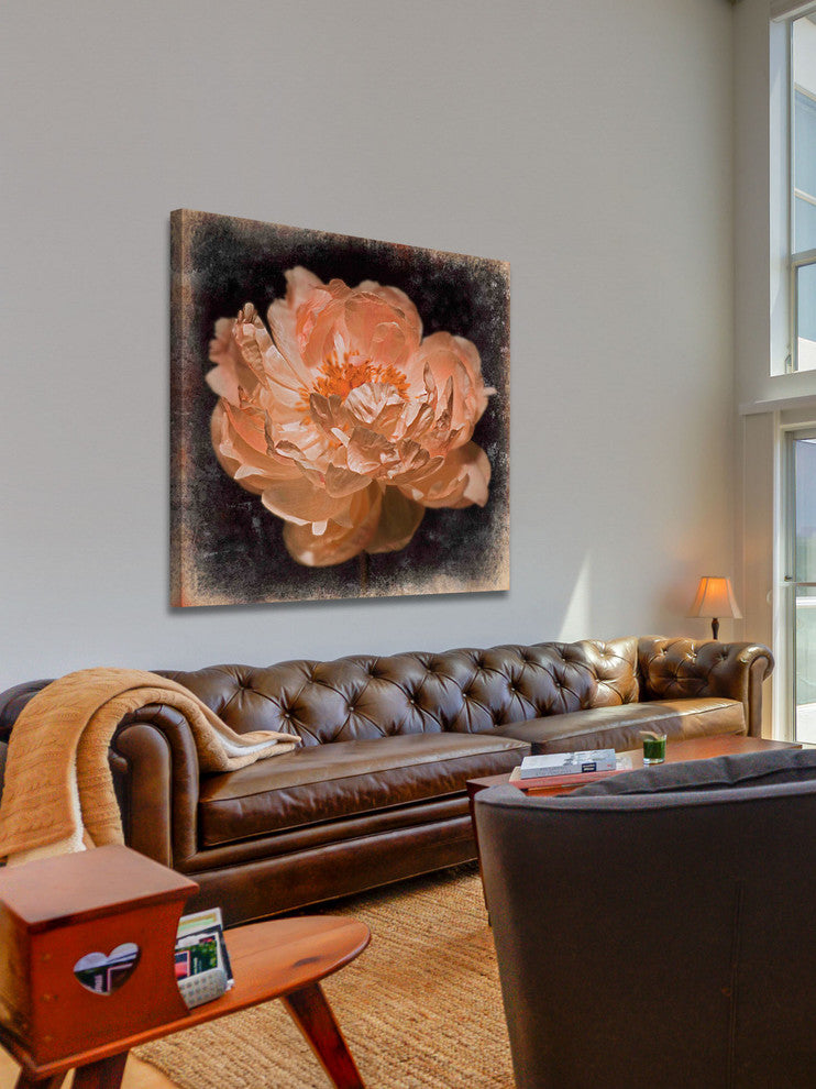 "Peony s Rhythm" Painting Print on Canvas by Aryai