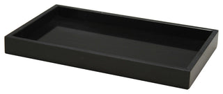 Myrtus Collection Black and Gold Marble Small Amenity Tray, Black
