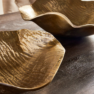 Clarice Decorative Bowls, Set of 2, Gold