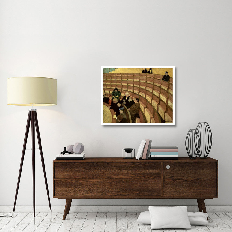 "Third Level at the Theatre in Chatelet" Print by Felix Vallotton, 38"x31"