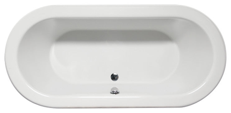 Malibu Monterey Oval Soaking Bathtub 72x34x24 White