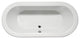 Malibu Monterey Oval Soaking Bathtub 72x34x24 White