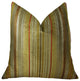 Macedonia Gold Red and Silver Handmade Luxury Pillow, 16"x16"