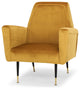 Victor Mustard Fabric Occasional Chair