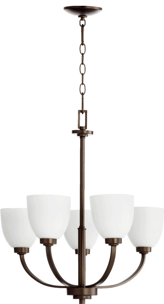 Reyes 5-Light Chandelier, Oiled Bronze