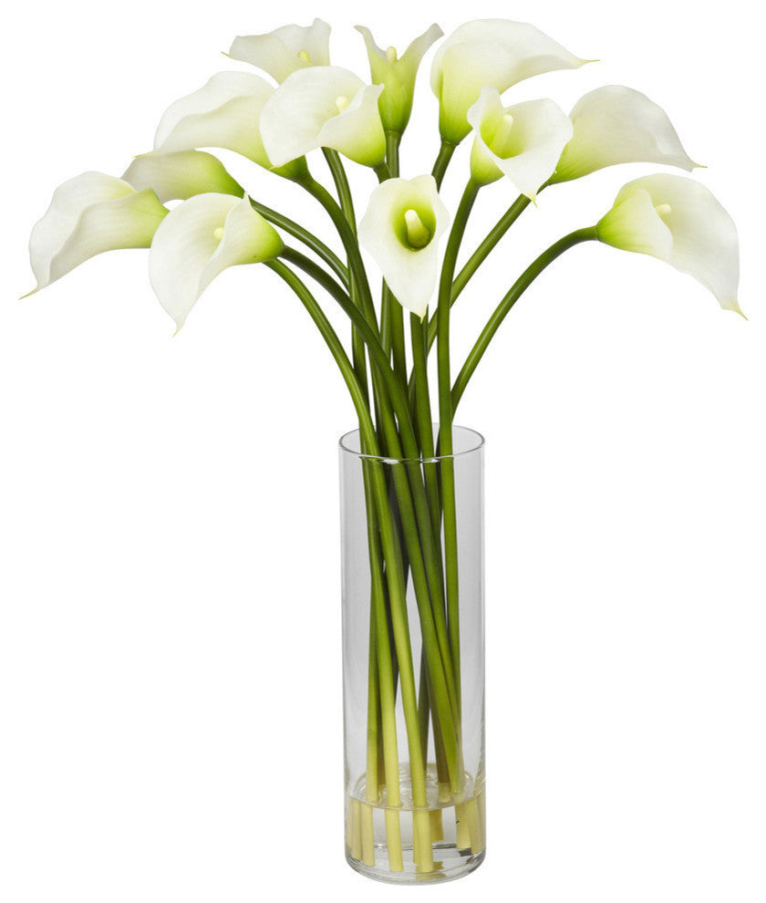 Mini Calla Lily Flower Arrangement, Cream