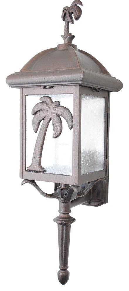 Americana Palm Tree Wall Bracket, Old Bronze