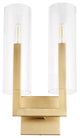 Quorum Harbin 2-Light Wall Mount 5277-2-80, Aged Brass