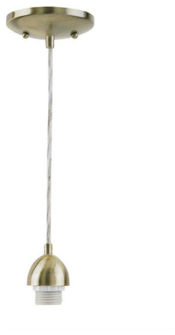 Westinghouse 70287 Single Pendant Light Fixture, Antique Brass