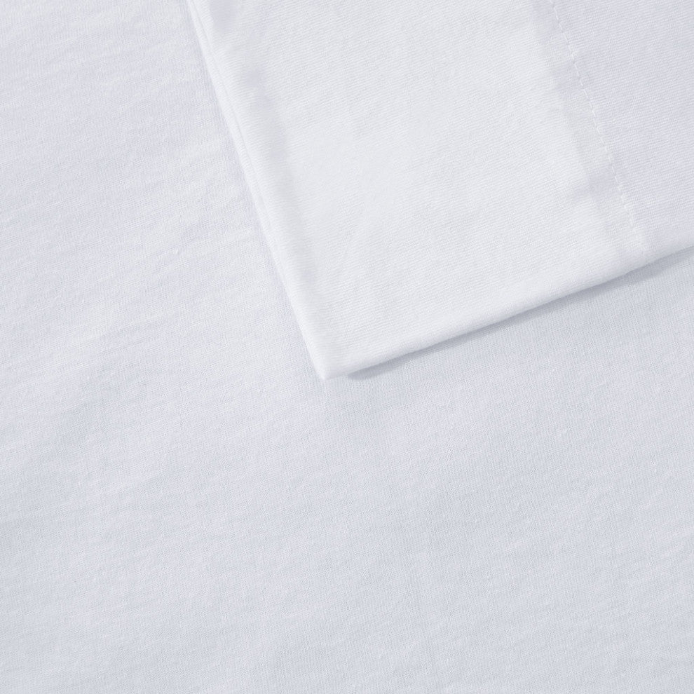 Intelligent Design Cotton Blend Jersey Knit All Season Sheet Set, White